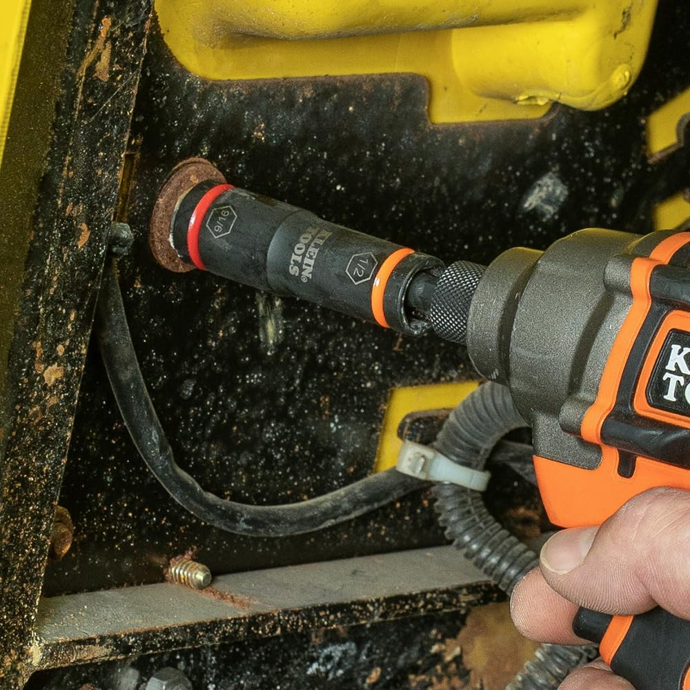 Klein Tools Flip Impact Socket, 7/16 and 3/8-Inch Size