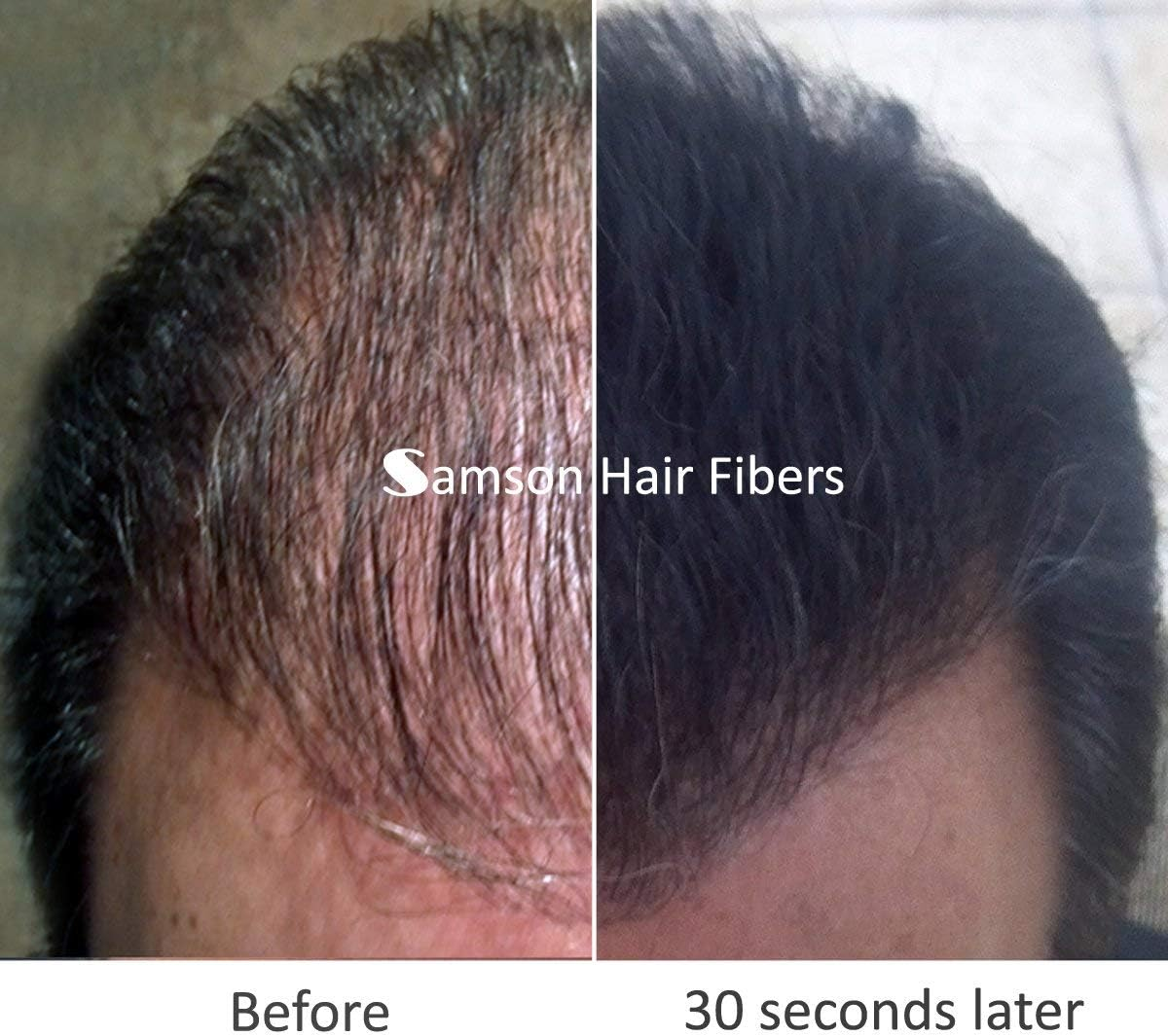 (Dark Brown) - Hair Building Fibres DARK BROWN Refill Kit by Samson Large 25 Grammes Made in USA Hair Concealer image number 4