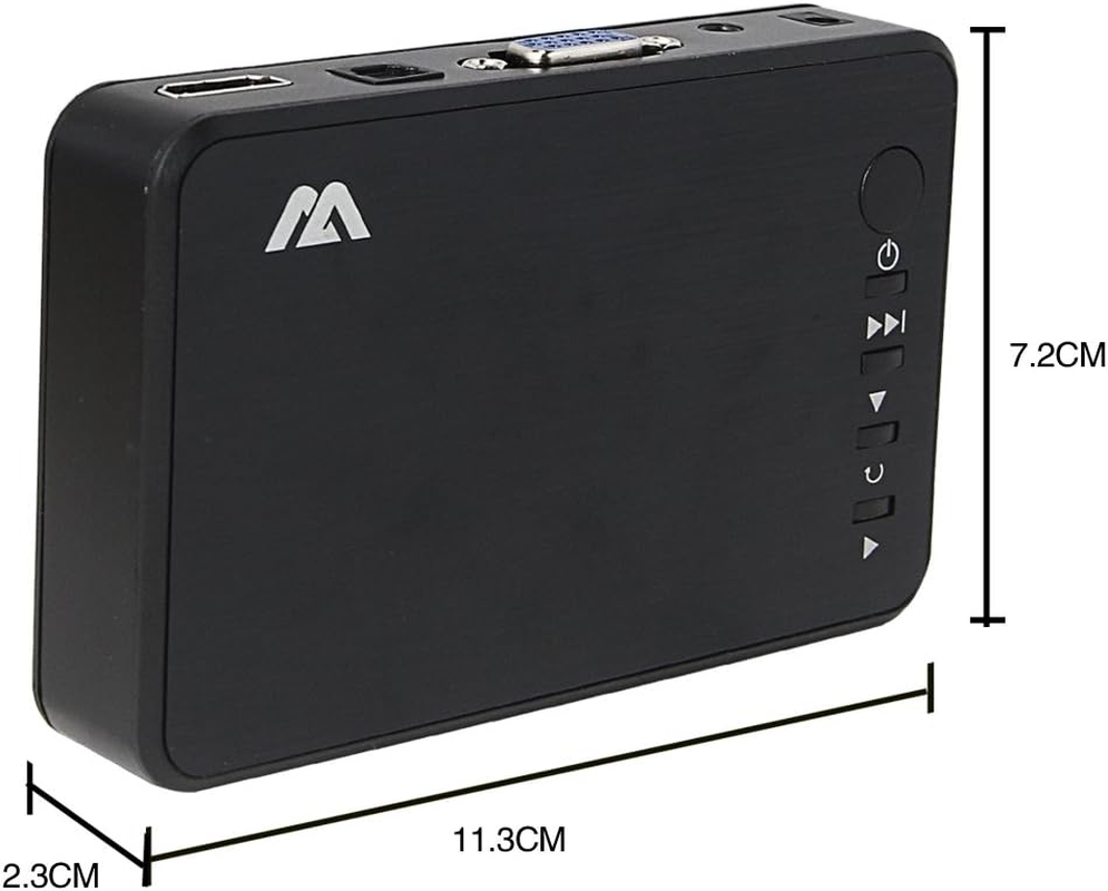 HDMI Portable Media Player, Buyee 1080P Full HD TV Digital Portable Mini Media Player Support All HD Format like MKV, H.264, Blu-Ray and 3D Movies image number 6