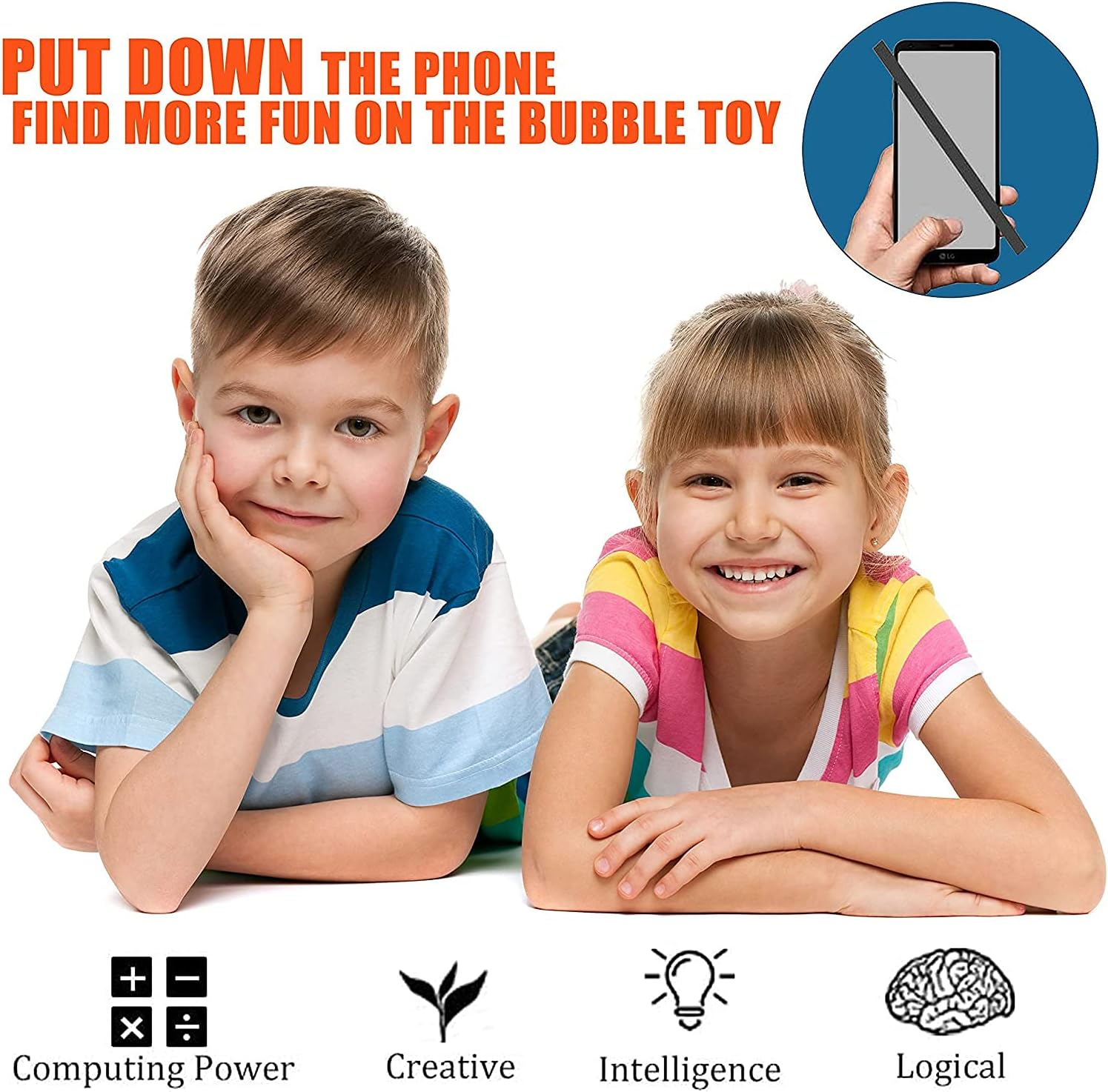 24 Pcs Mini Push Pop Bubble Fidget Toy, Simple Fidget Toy, Keychain Bubble Pop Desk Toy, Decompression Toys Suitable for All Ages (24 PCS)