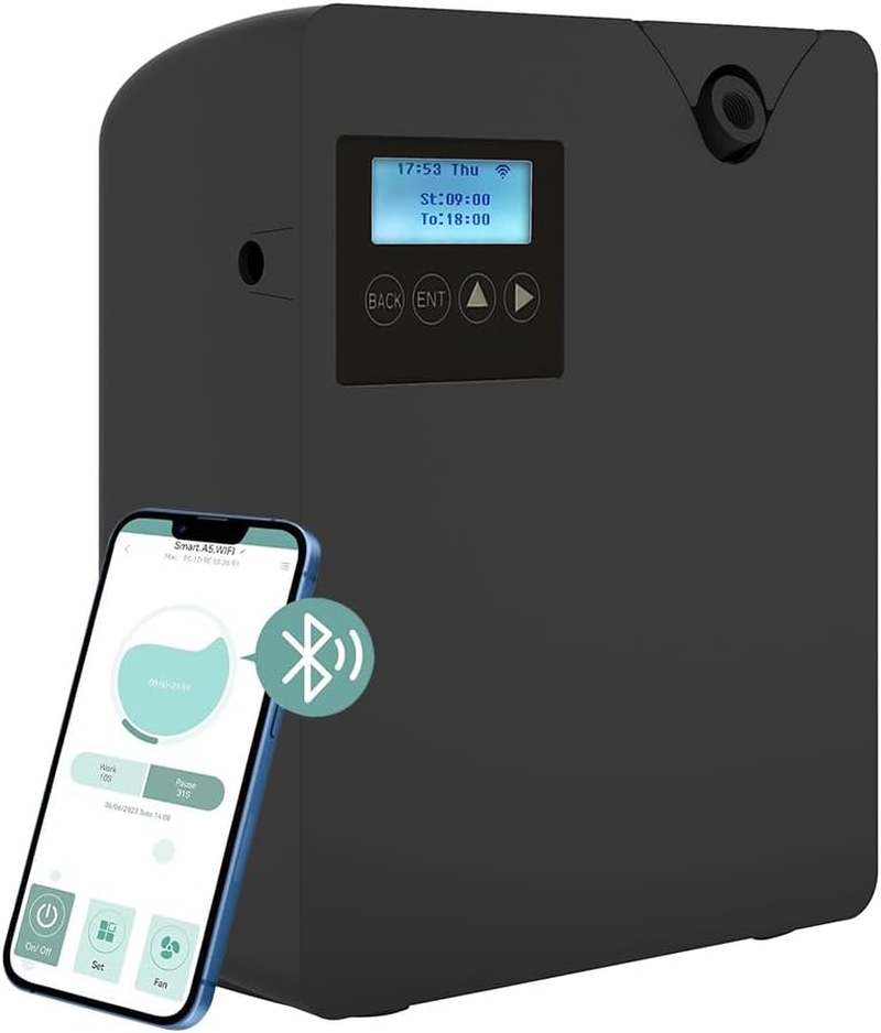 CHAOFLIGHT Smart Scent Air Machine Air Diffuser with Cold-Air Tech for Home, Waterless Essential Oil Diffuser 300Ml, HVAC Diffuser for Essential Oils for Large Room, Business, Office, Spa Room (Black) image number 1