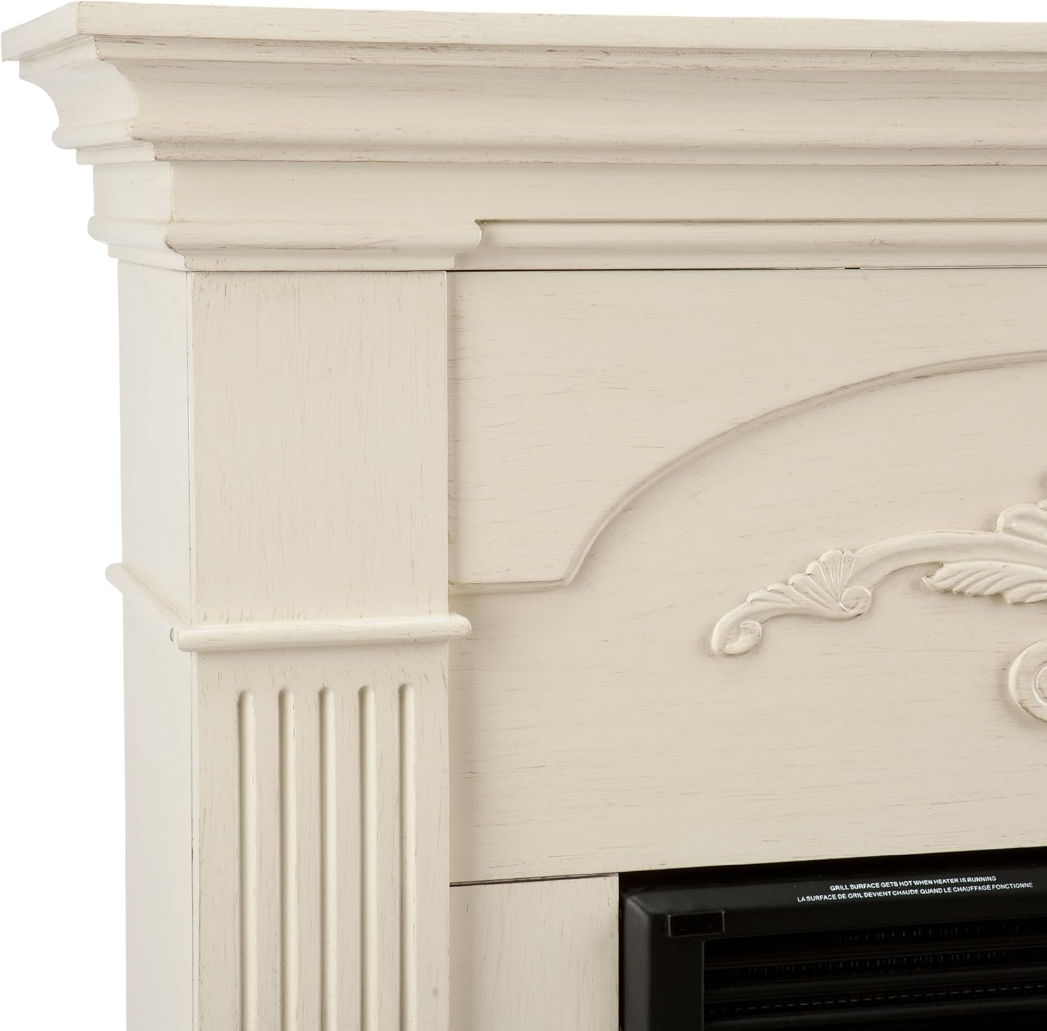 Sicilian Harvest Electric Fireplace - Ivory