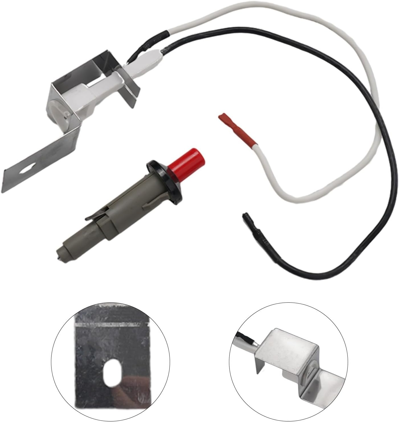 Ignition Assembly Replacement Kit, Stainless Steel Gas-Catcher Ignition Chamber and Ceramic Needle for Q100 Q120 Q200 Q220 Q1000 Q2000 Gas Grill, 7WPHIDXWI039X337OW2I0S3MM5WM11 image number 6