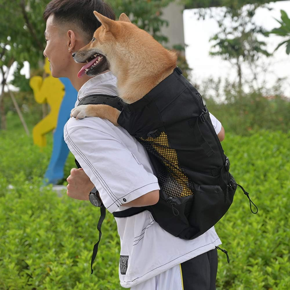 Woolala Dog Backpack Carrier Rucksack Puppy Head Out Front Pack with Waterproof Lining, Small Pet Travel Bag for Hiking Walking Bike image number 5