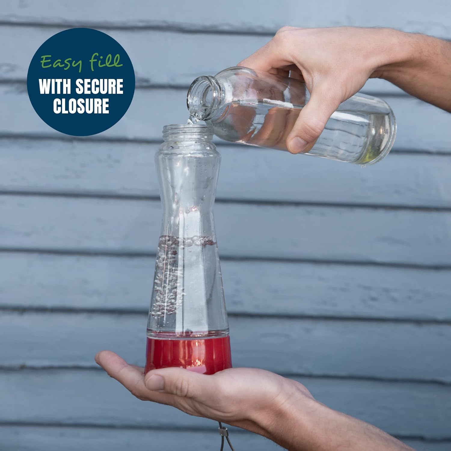 MEKKAPRO Two-Pack Outdoor Hummingbird Feeder Made from Glass, 10Oz, Hanging 5 Nectar Feeding Stations, Bright Red, Backyard Feeder (10 Ounce - 2 Pack) image number 4