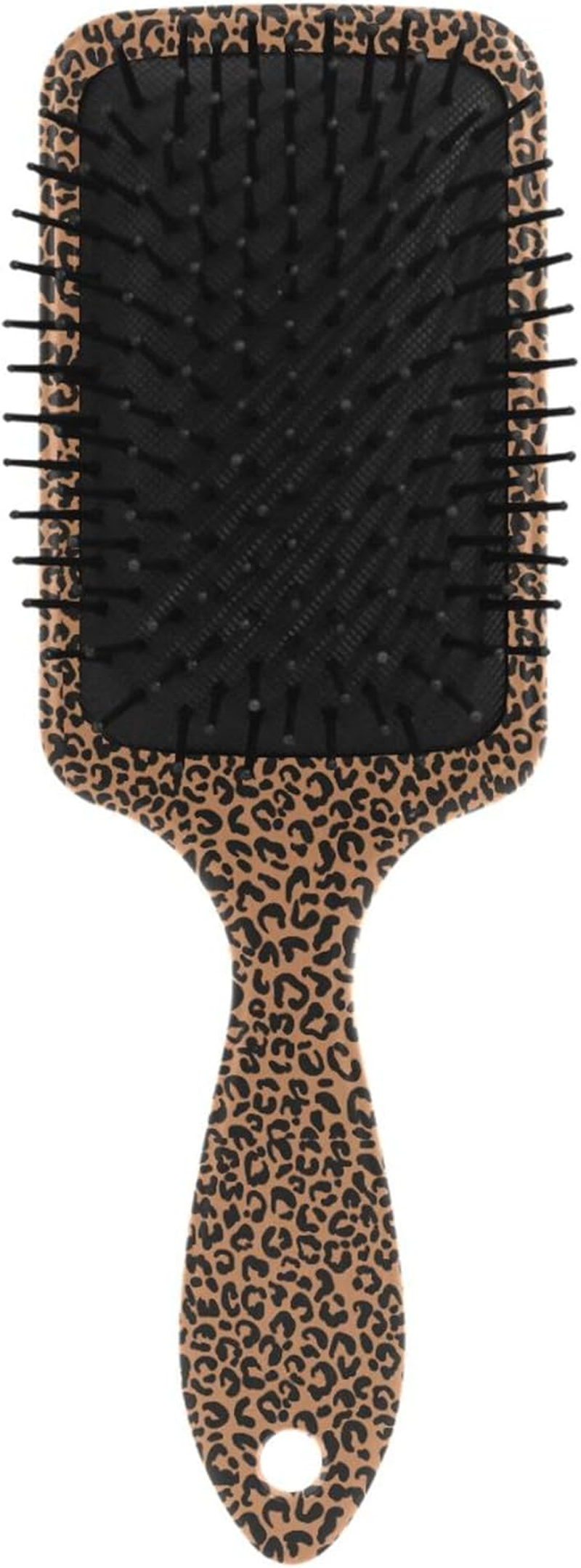 Hair Brushes Leopard Printed Scalp Massage Brushes Detangling Brushes for Women Detangling and Adding Shine image number 3
