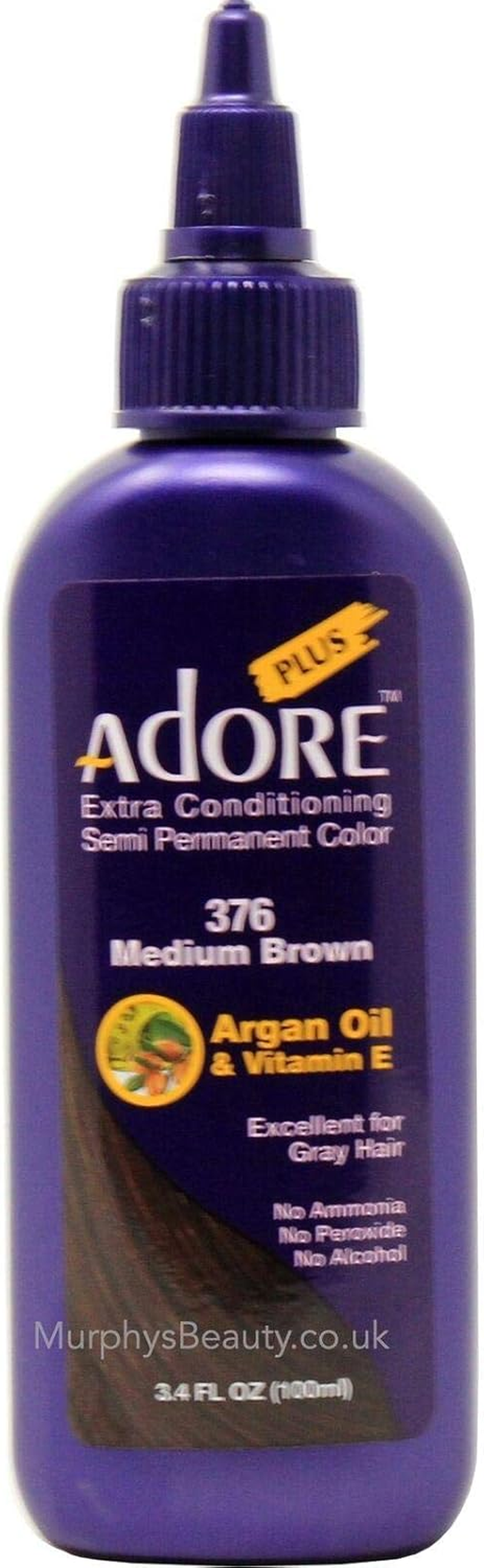 Adore plus Semi Permanent Hair Color, AD378, Mocha Brown, 100 Millilitre