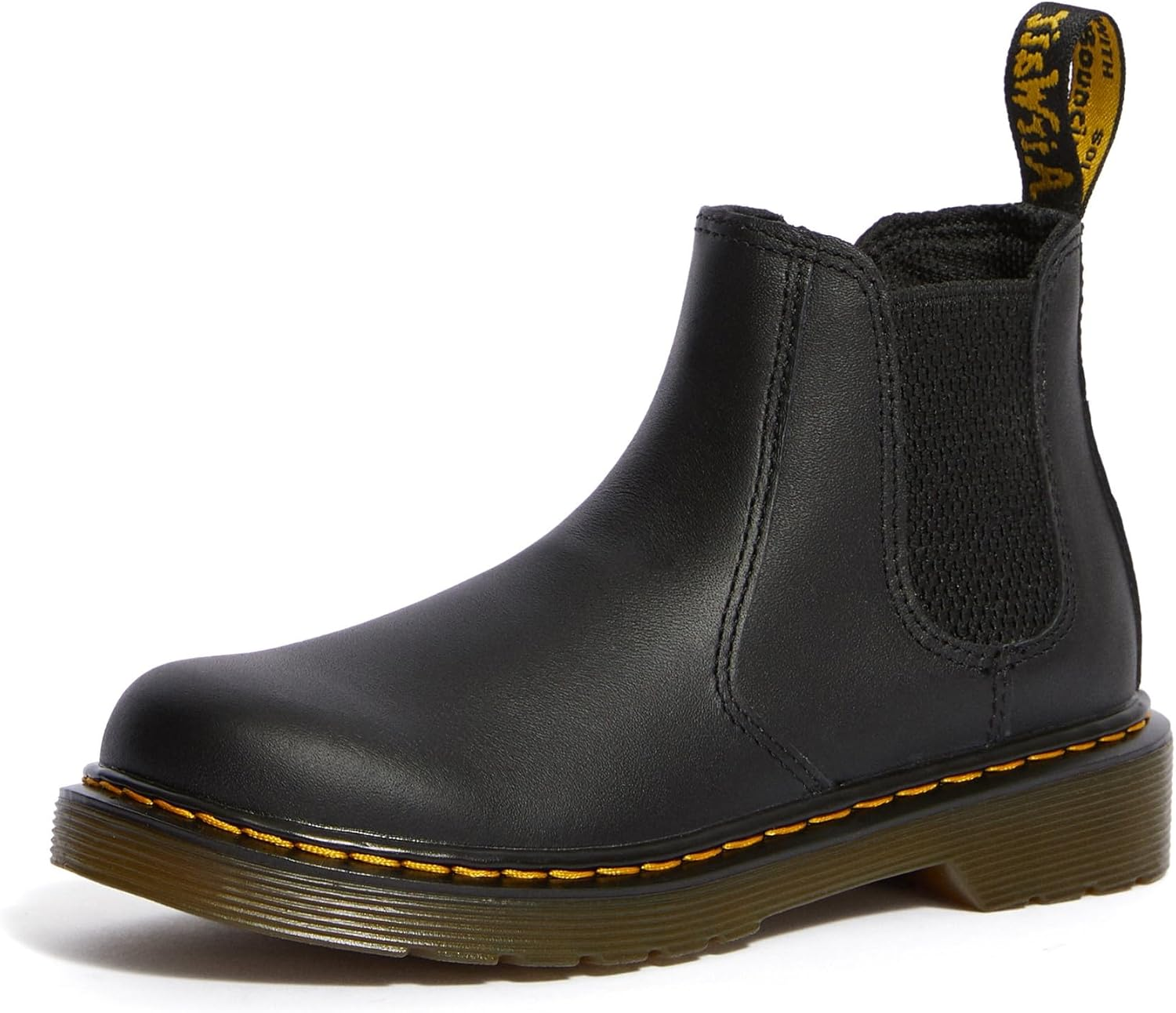 Dr. Martens Kids 2976 J Junior Chelsea Boot Softy Leather, Black, UK image number 2