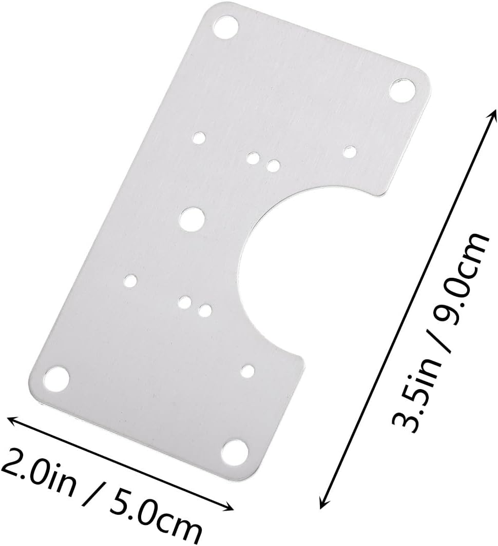 Operitacx Cabinet Door Hinge Repairer Kit with Steel Fixing Plates and Screws for Furniture and Kitchen Doors Easy Installation and Durable Support image number 4