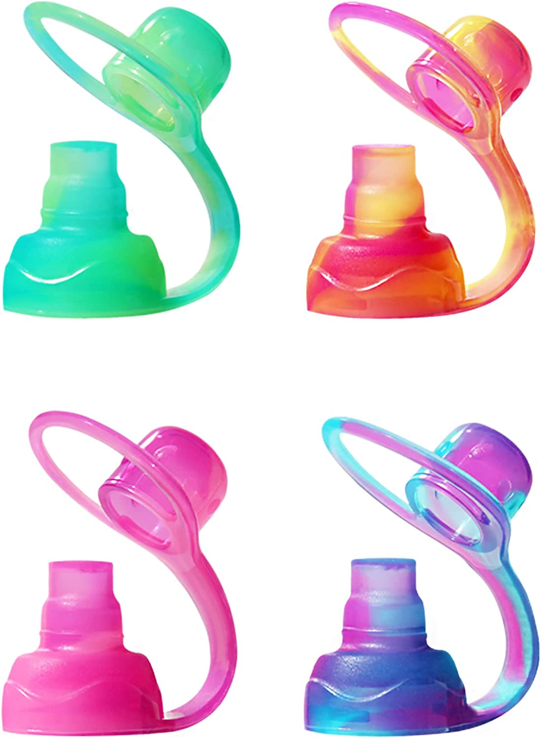 Choomee Softsip Food Pouch Tops 4 Ct Swirl Colors