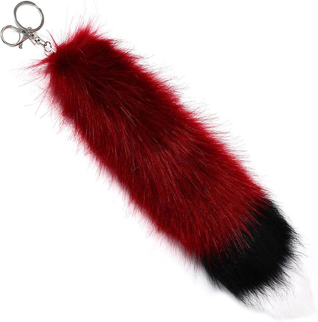 Hailong Ming Tail Key Pendant, Metal Key Trailer, Hanging Toy, Creative Car Key Trailer, Pocket Trailer, Accessories For - Dark Red image number 2