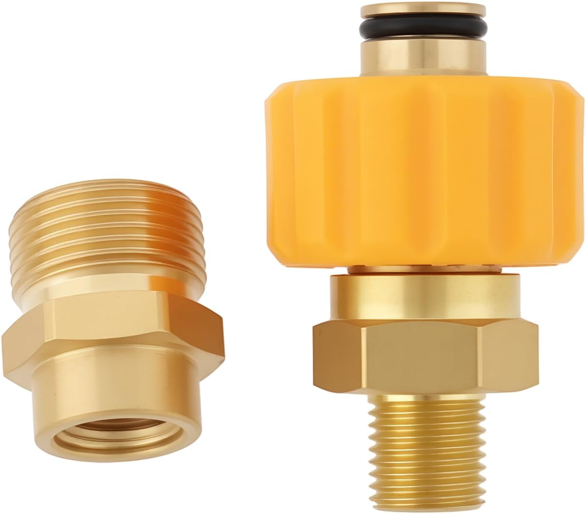 Pressure Washer Adapter TR22 IG Easy Lock to M22 AG Compatible with K&auml;rcher HD HDS Prohd Series with TR22 Easy!Lock Thread image number 1