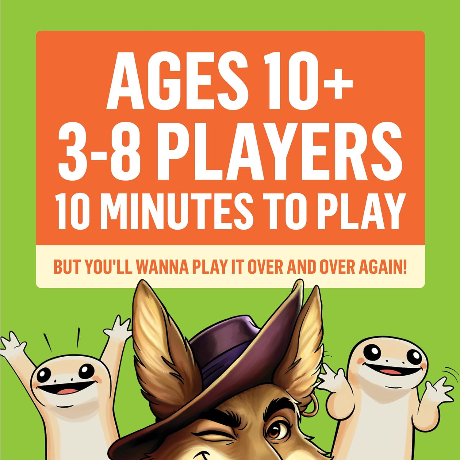 Exploding Kittens | Coyote Small Box | Bluffing Card Game | 3-8 Players, Ages 10+