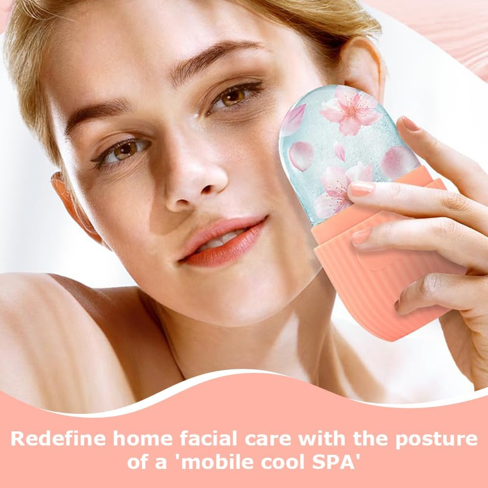 Ice Roller/Ice Massage for Eyes ，Silicone Skin Care Ice Compress & Ice Roller Skin Care Tools,Roller Stick Mould for Face, Shrinks Pores image number 5