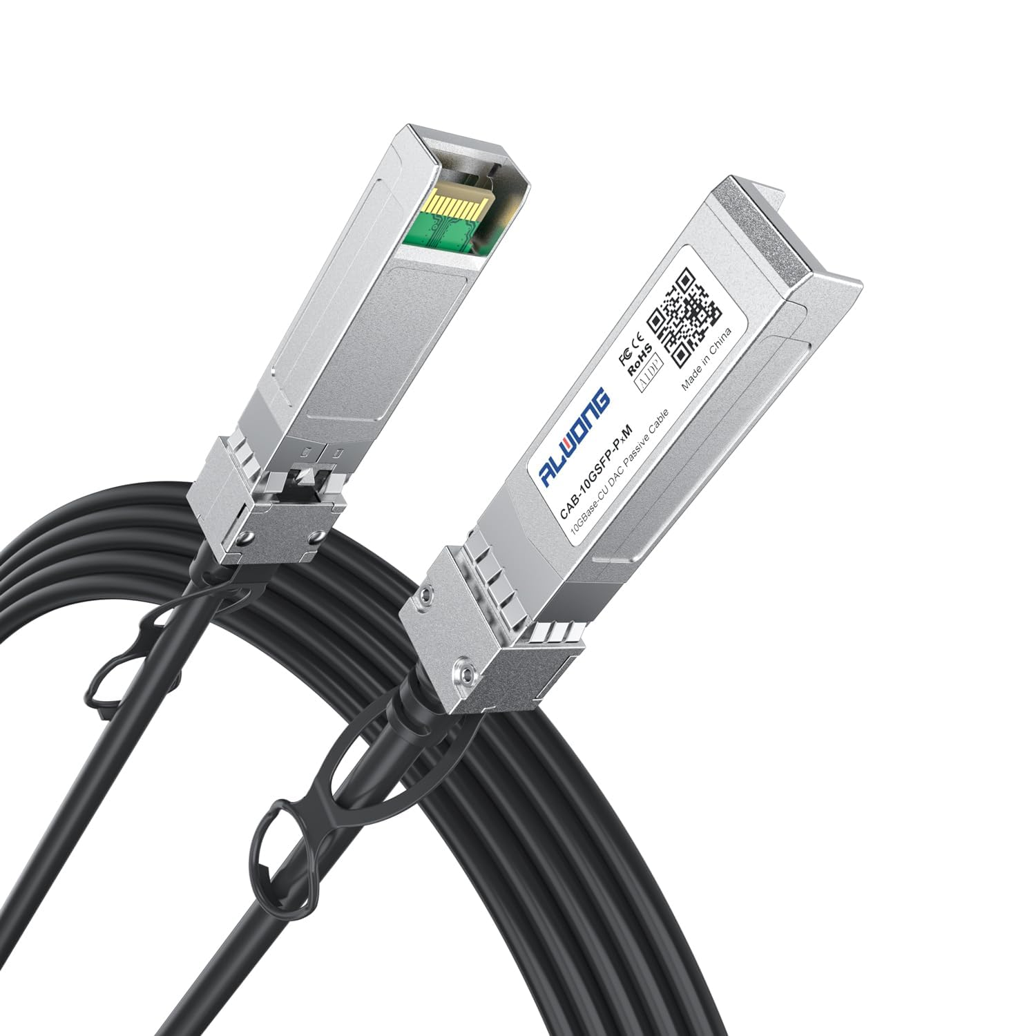 2M/6.56Ft 10G Direct Attach Copper Cable, SFP+ Passive Twinax DAC Cable for Cisco SFP-H10GB-CU2M, Ubiquiti, Arista, D-Link, Intel, Meraki, Mikrotik, Netgear, Tp-Link Etc. image number 5