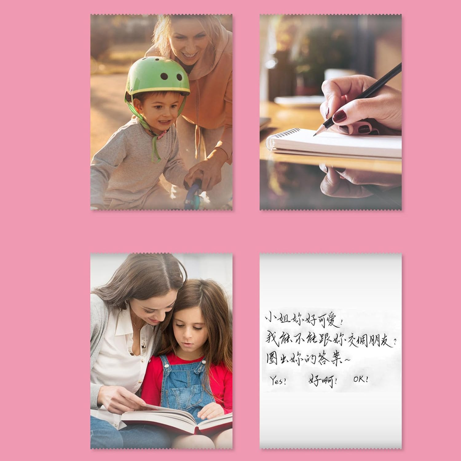 Pocket Thermal Printer, Portable Bluetooth Wireless Label Printer with APP (For Ios & Android) for Notes Journal Memo Photo Study for Kids Students (Pink) image number 1