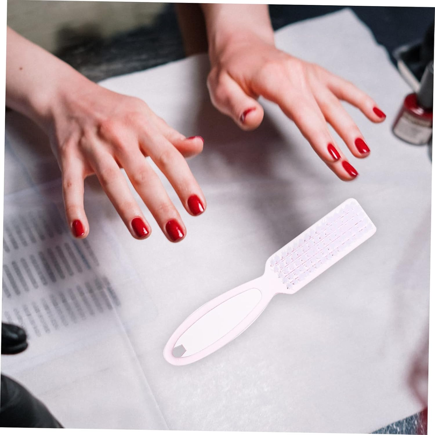 Outanaya 8Pcs Nail Art Cleaning Brush Professional Nail Supplies for Gentle Dust Remover image number 6