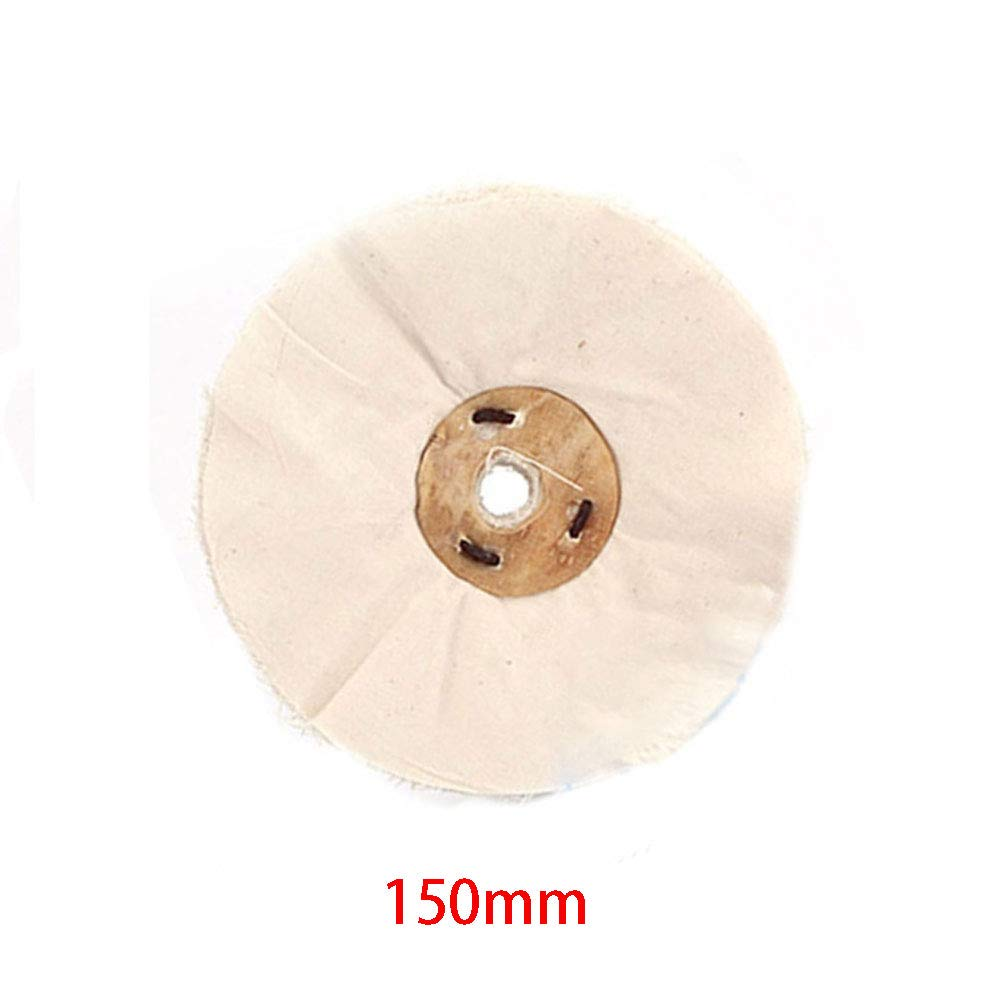 Cotton Polishing Wheel, Professional Buffing Wheel Pad Mop Kit for Cleaning, Grinding and DIY - 150Mm image number 3