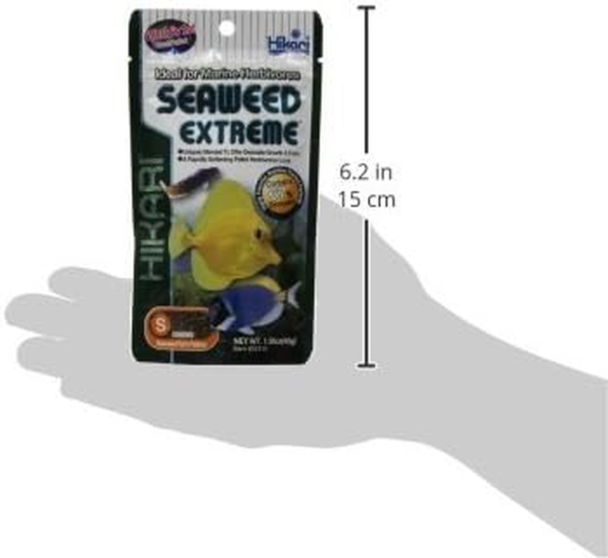 Hikari Seaweed Extreme Floating Seaweed Rich Pellets for Smaller Marine Herbivores 1.58Oz (45G) image number 1