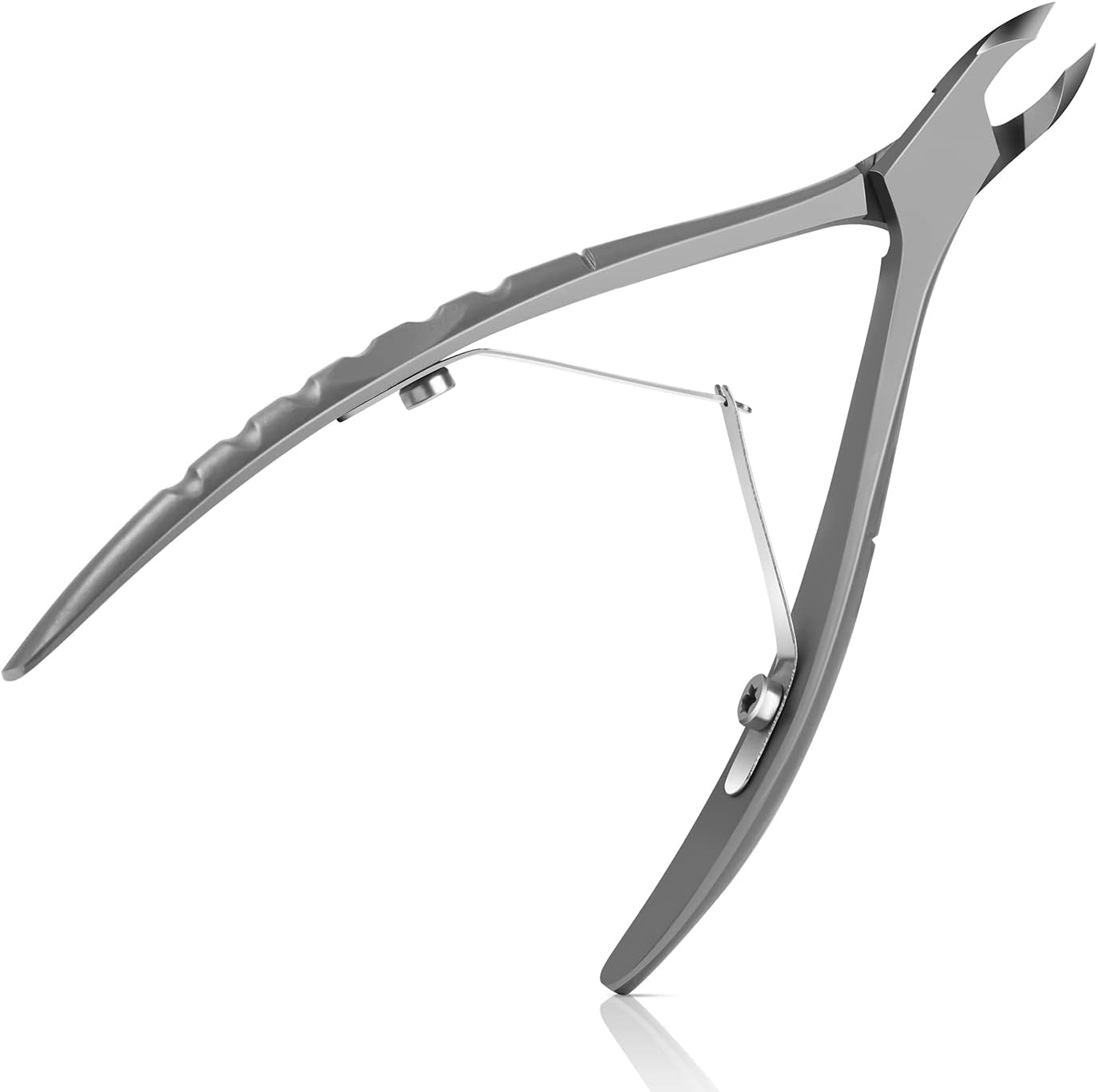 BEZOX Cuticle Clipper with Pushers &ndash; 2 in 1 Heavy Duty Stainless Steel Cuticle Trimmers Tools - Nail Nippers and Cutile Pusher &ndash; 6Mm Jaw