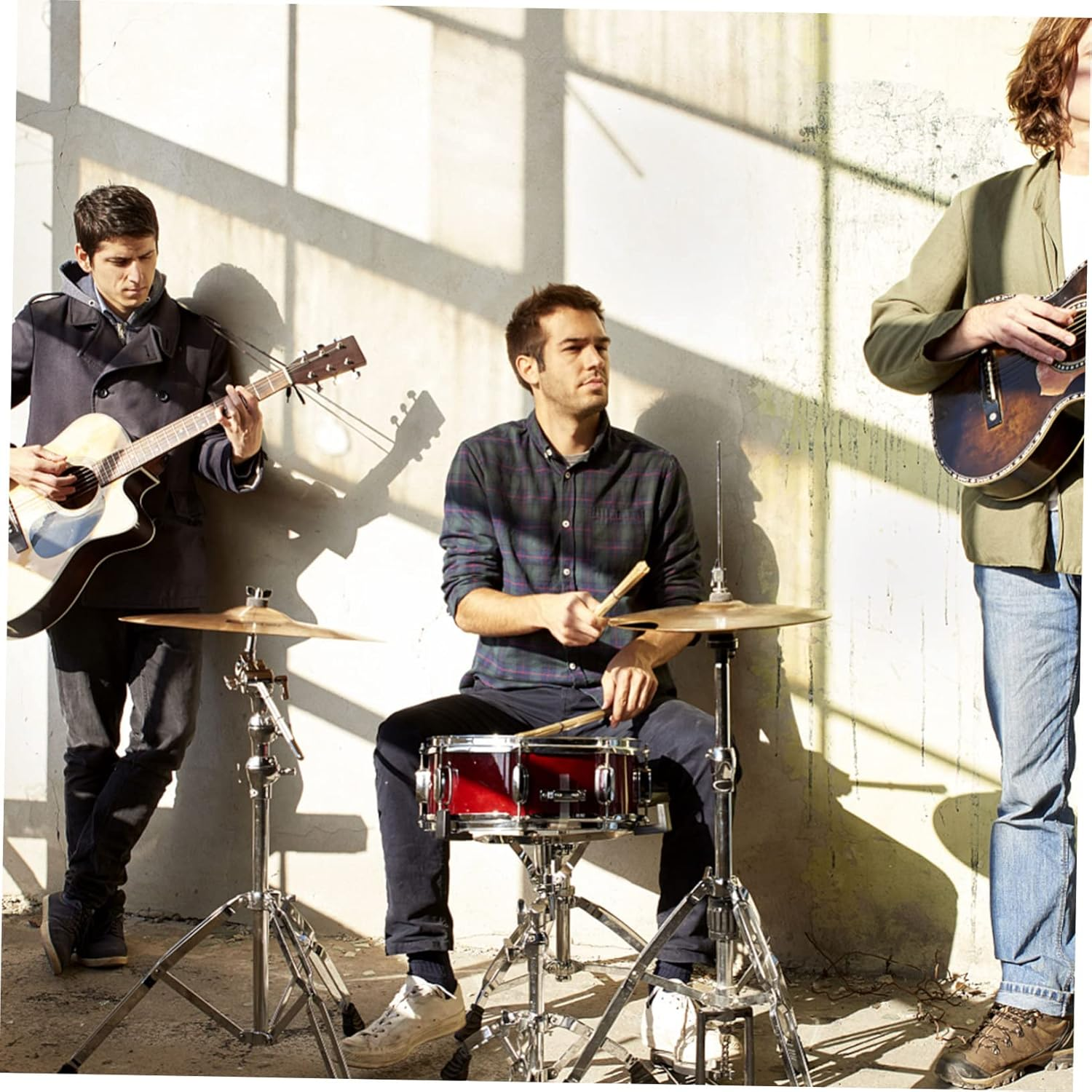 Vaguelly 16" Crash Cymbals, Brass Cymbals Drum Set Percussion Cymbals for Beginners and Students, Gold, 40 Cm image number 5