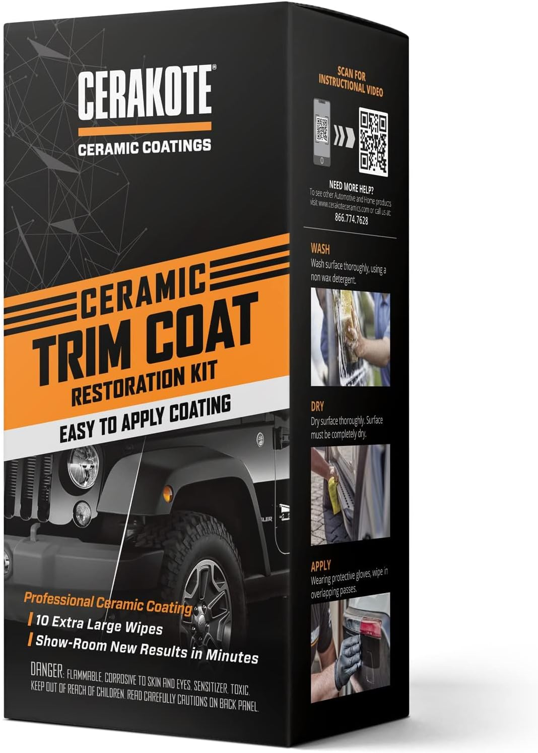 CERAKOTE Ceramic Trim Coat Kit - Quick Plastic Trim Restorer - Guaranteed Restoration to Last over 200 Washes - a Ceramic Coating, Not a Dressing image number 6