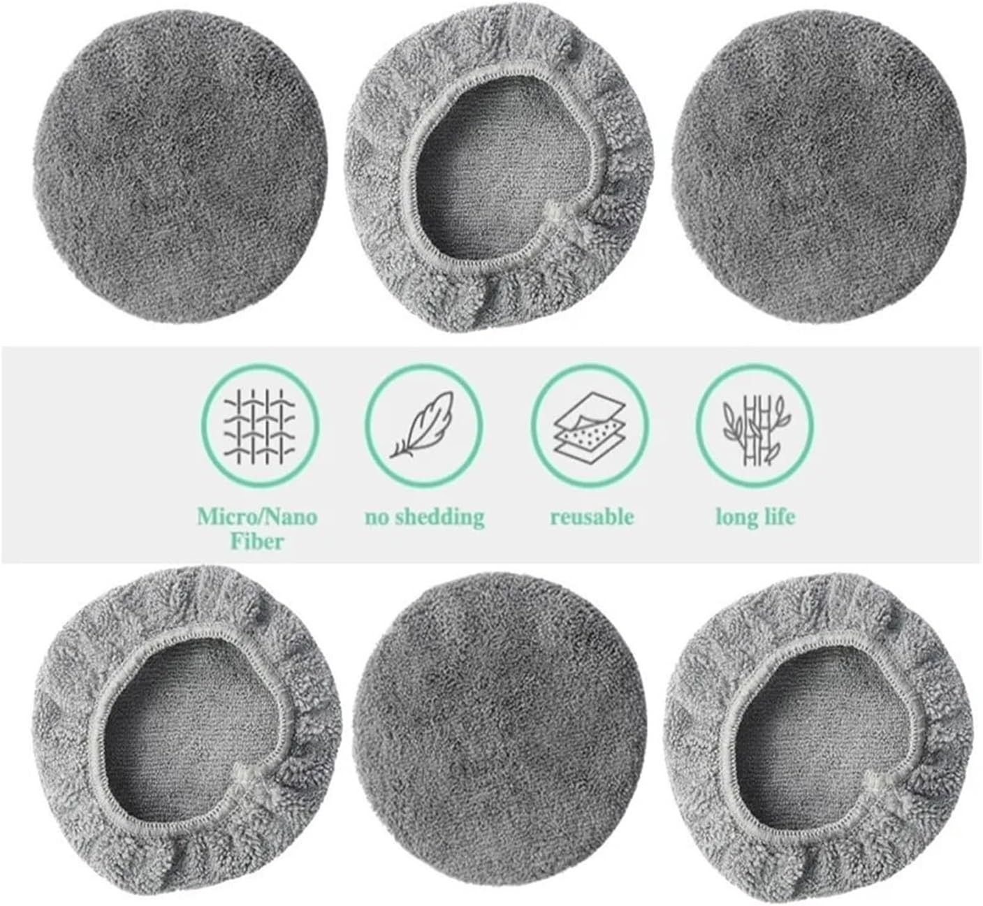 Window Glass Mop,Compatible for Purukai, Window Cleaning Robot Mops Cleaner Robot Rag Window Cleaning Clothes(24Pcs) image number 5