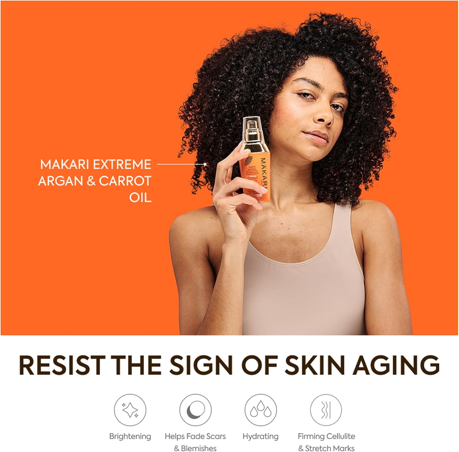 Makari Extreme Argan and Carrot Dark Spot Serum - Multi-Use Lightweight Skin Care Face Serum - Fades Discoloration - Dark Spot Corrector - 1.66 Oz