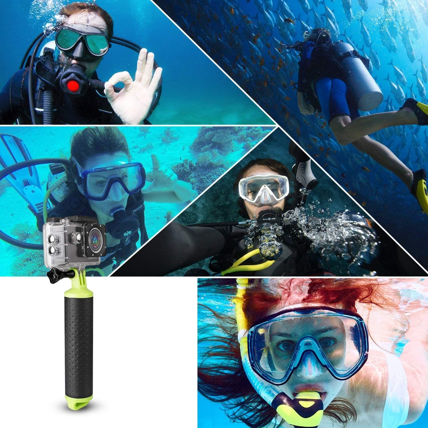WOLFANG Floating Grip Action Cam Selfie Snorkeling Swimming Diving image number 2