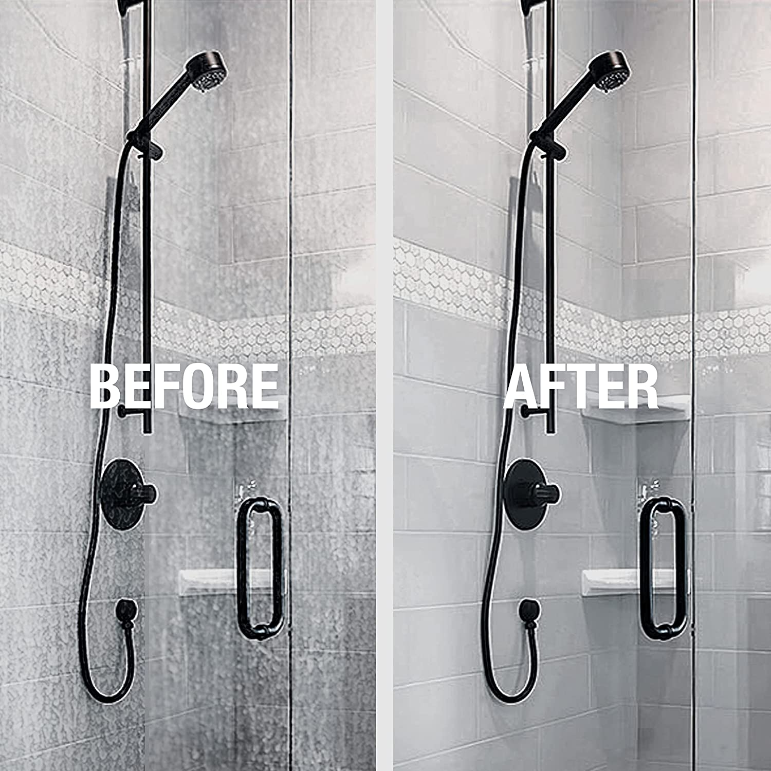 GLASSGUARD Glass Restoration Stain Remover to Clean Shower Doors | Glass Cleaner for Hard Water Stains, Water Spot, Soap Scum & Limescale | 550ML image number 5