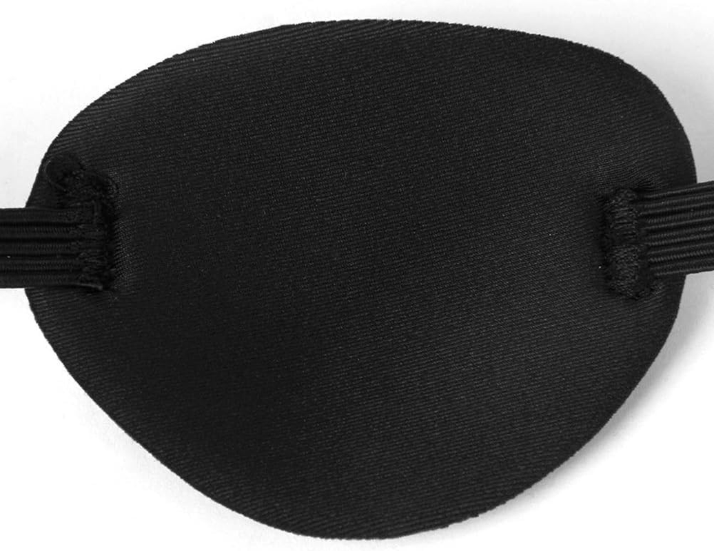 1 Pcs Eye Patches Pirate Mask Eyepatch for Lazy Eye Black Eye Patch for Glasses for Adults Kids Children Halloween Christmas Cosplay Pirate Theme Costume image number 5