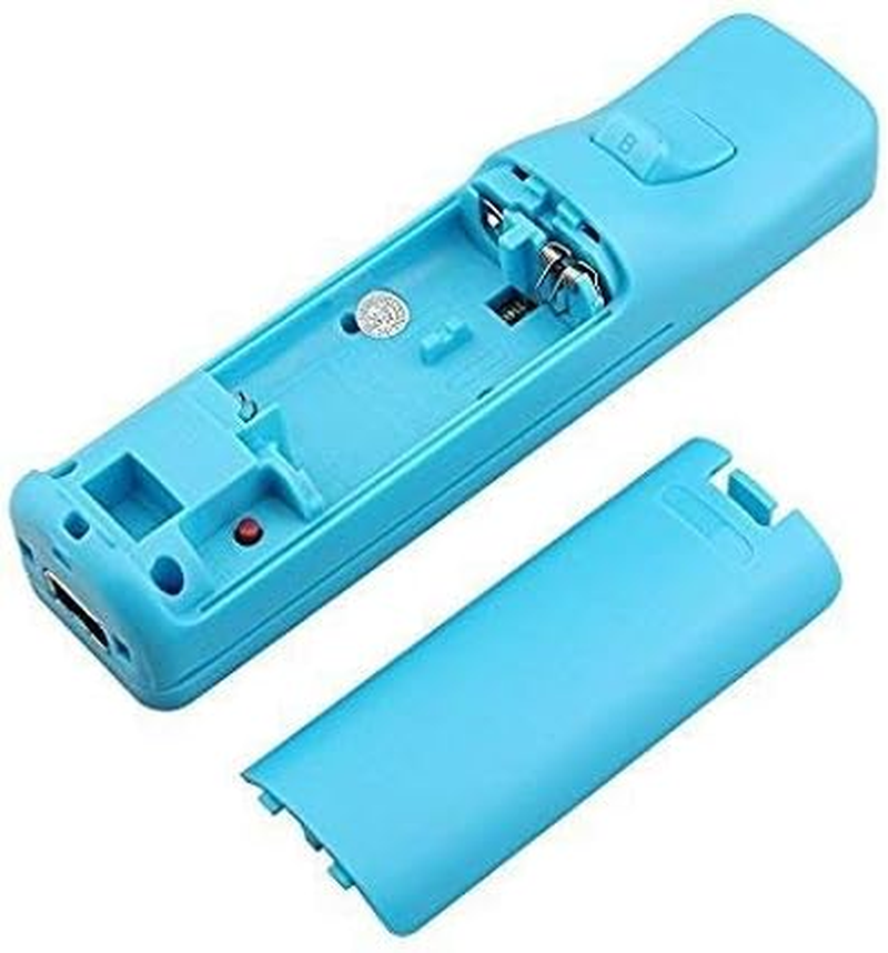 Lyyes Remote Controller for Wii, Wii Remote and Nunchuck Controllers with Silicon Case and Strap for Wii and Wii U (Blue) - Pink image number 6