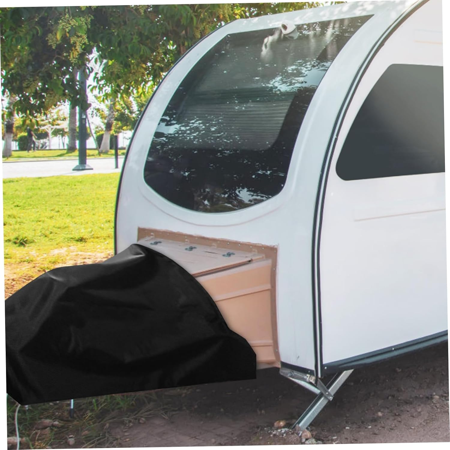 SOLUSTRE Horse Trailer Cover Tow Hitch Protective Cover for Utility Trailer Oxford Fabric image number 1