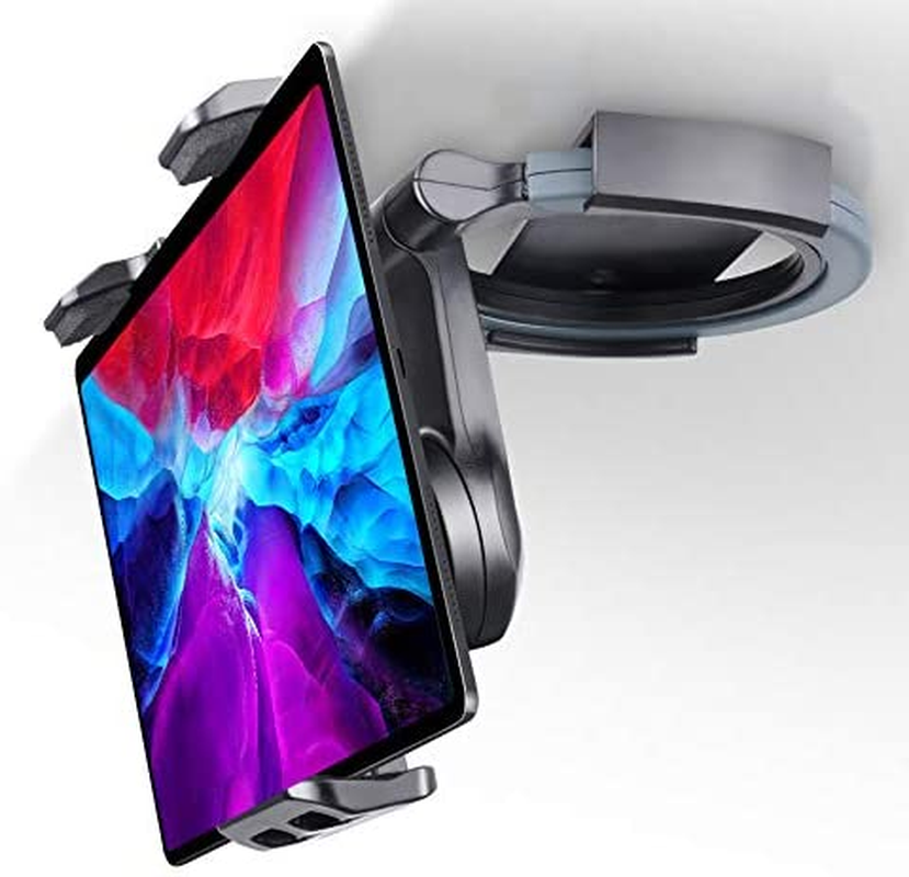 Tablet Stand Adjustable - Cenawin Foldable Tablet Holder, Kitchen Tablet Wall Mount Universal Desktop Stand with Aluminum Arm for 4.7-12" Tablet, Compatible with Ipad Pro/Air/Mini, Phone, Switch image number 3
