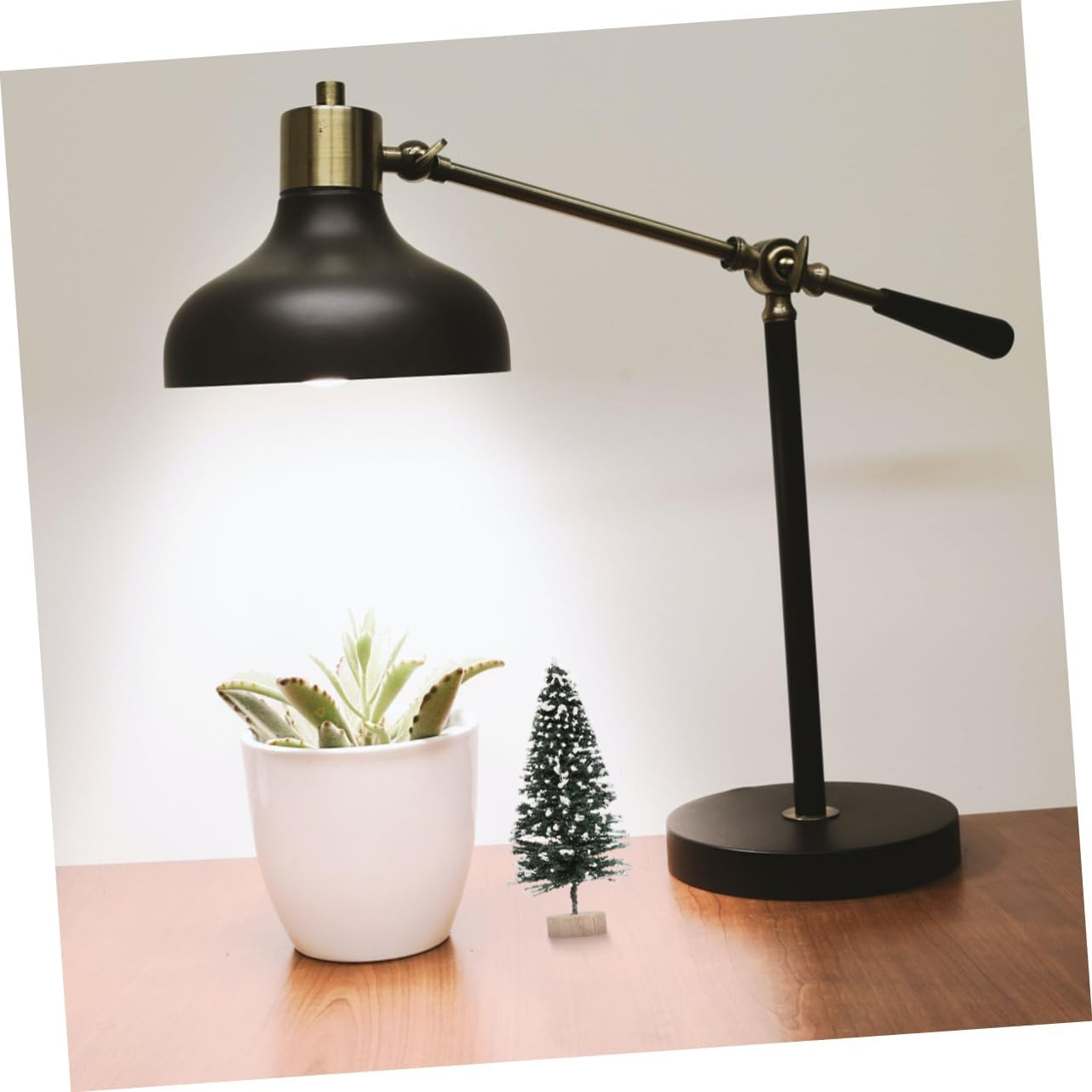 Alipis 12Pcs Mini Christmas Tree Tabletop Decor Snow Spruce Style Christmas Trees Small Ornament for Home Office Decoration image number 3