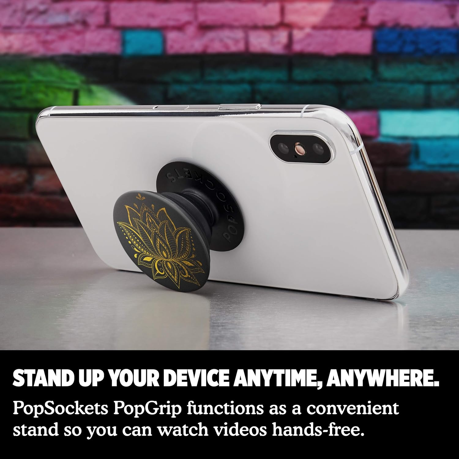 Popsockets Popgrip: Swappable Grip for Phones & Tablets - Golden Prana image number 6
