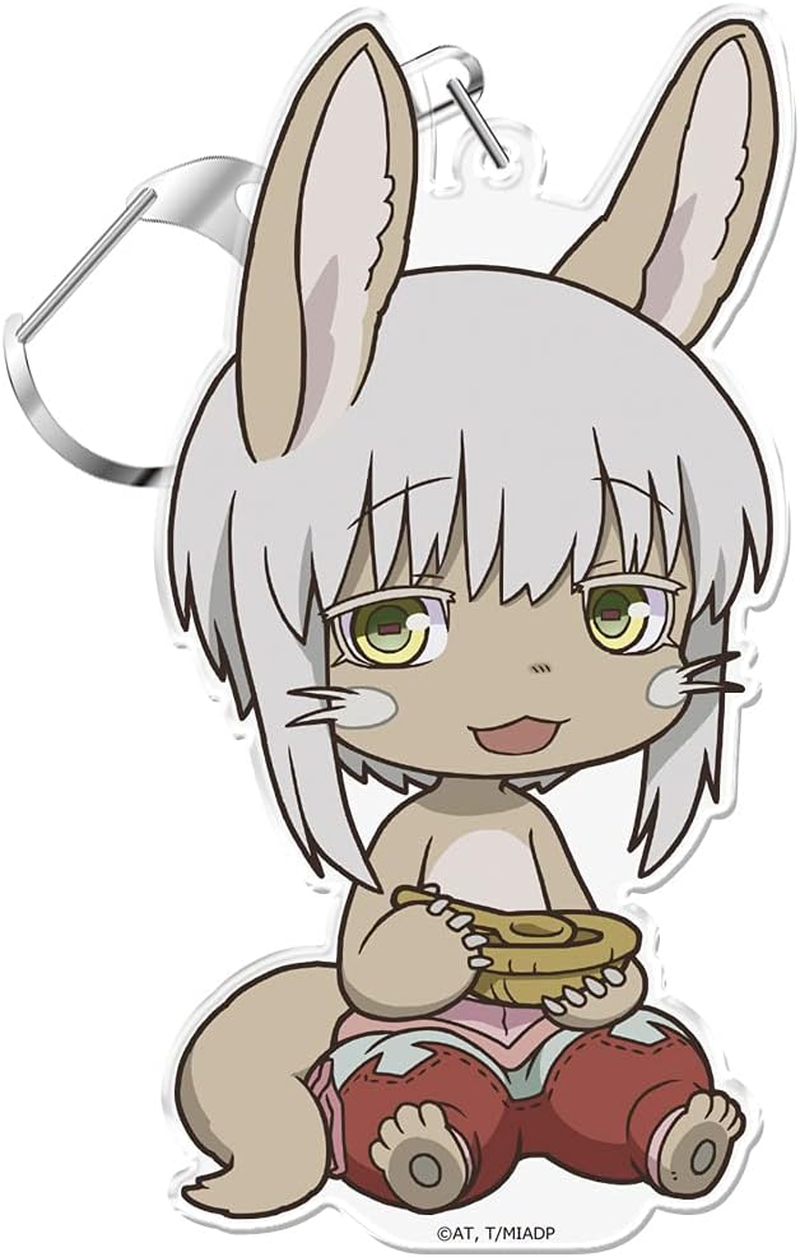 Azu Maker Movie Version "Made in Abyss" - the Dawn of Deep Souls - Punikoro! Key Holder (With Stand) Nanachi Naratsu Stew image number 3