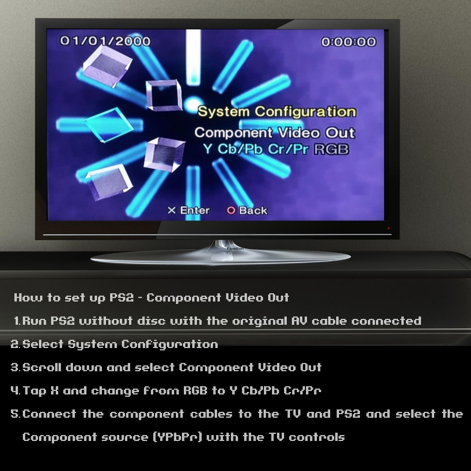 TNP PS3 Component AV Cable (6 Feet) Premium High Resolution HDTV Component RCA Audio Video Cable for Sony Playstation 3 PS3 and Playstation 2 PS2 Gaming Console [Playstation 3] image number 3