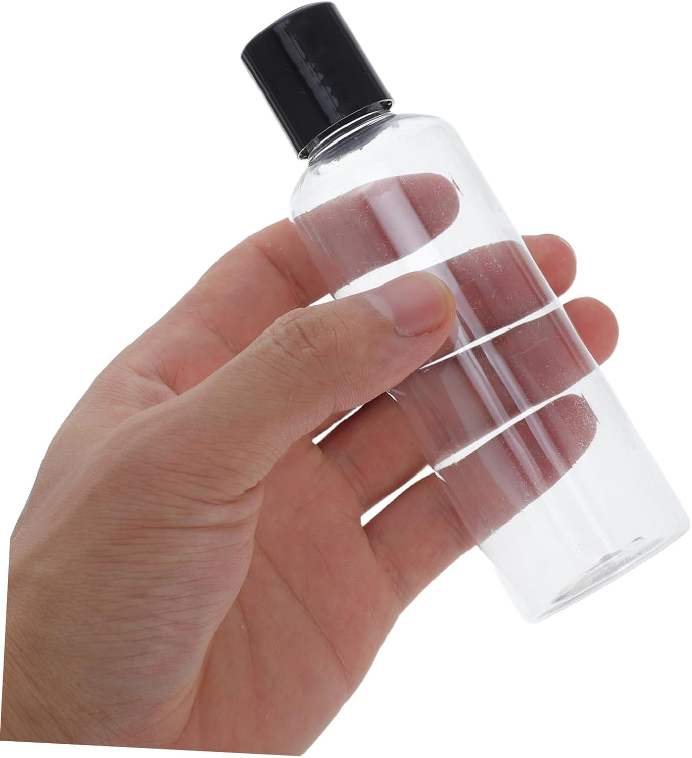 TOPPERFUN Travel Refill Bottles 5Pcs 100Ml Plastic Empty Toiletry Bottles with Disc Top Cap for Shampoo Lotion Cream Travel Containers TSA Approved image number 4