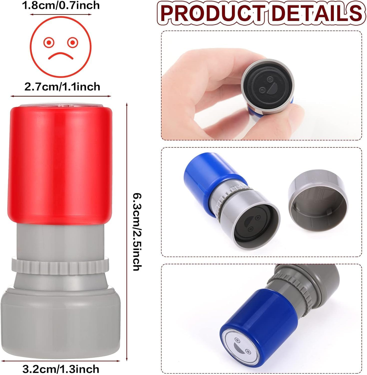 Coehaopikepowerful 12 Pcs Teacher Stamps Self Inking Stamp for Classroom image number 2