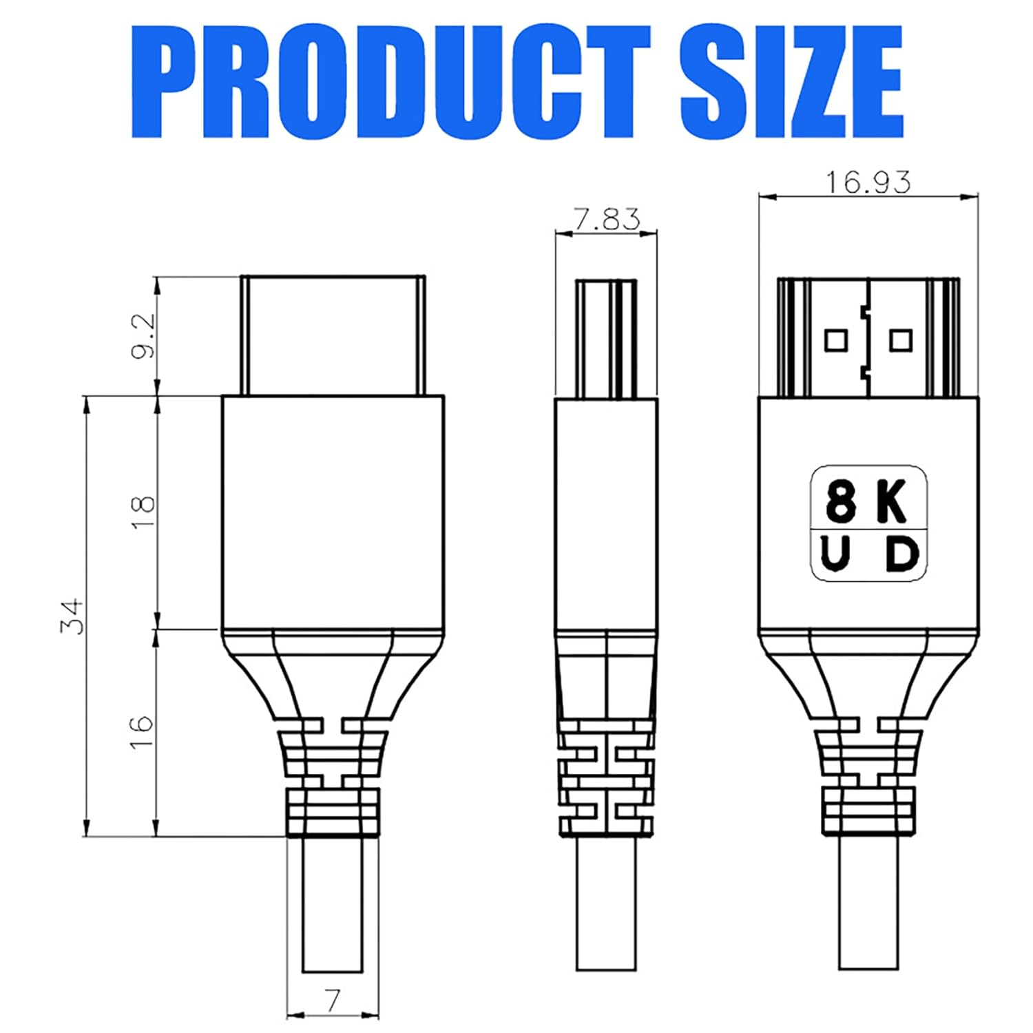 Tunghey Ultra Thin HDMI Cables, Slim & Flexible Soft 8K 4K HDMI to HDMI Cable (HDMI Cord) Support 4K@120Hz 8K@60Hz 48Gbps for Ro-Ku Tv/Hdtv/Ps5/Blu-Ray/Pc Monitor/Projector (0.5M) - 1M image number 6