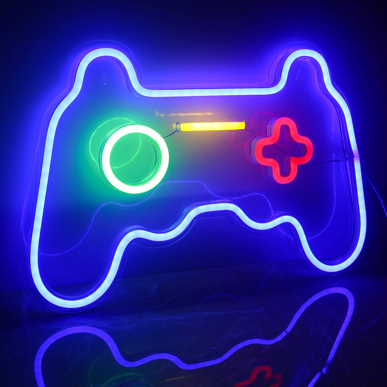 Ineonlife Game Shaped LED Neon Sign for Wall Decor - 16''X 11'' Gamepad Light for Bedroom, Children Gaming Zone, Party image number 5