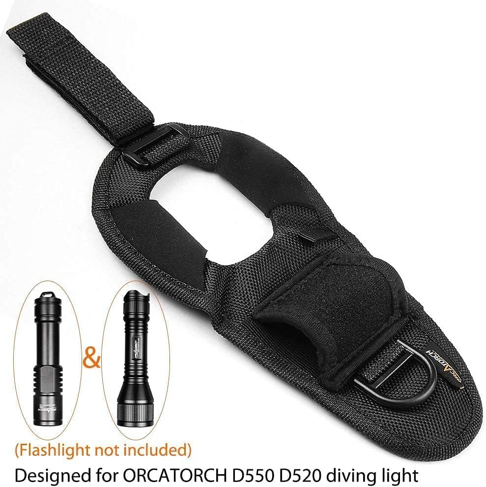 ORCATORCH WS01 Diving Flashlight Glove Hands-Free Flashlight Holder Universal Adjustable Wrist Strap Scuba Dive Lights Accessories (Not Included Flashlight) image number 2