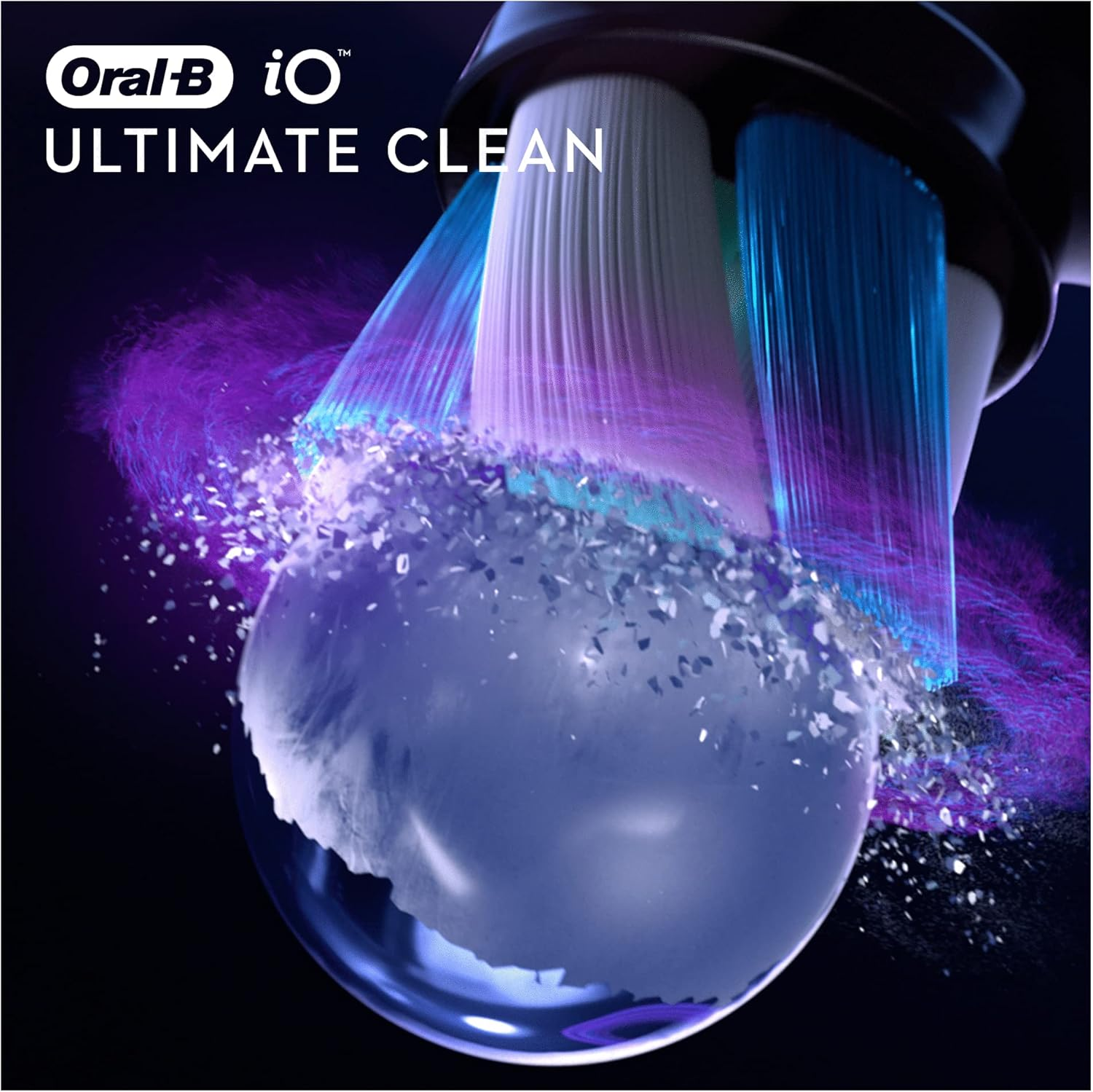 Oral-B Set of 4 Io Ultimate Clean Brush Heads Black image number 5