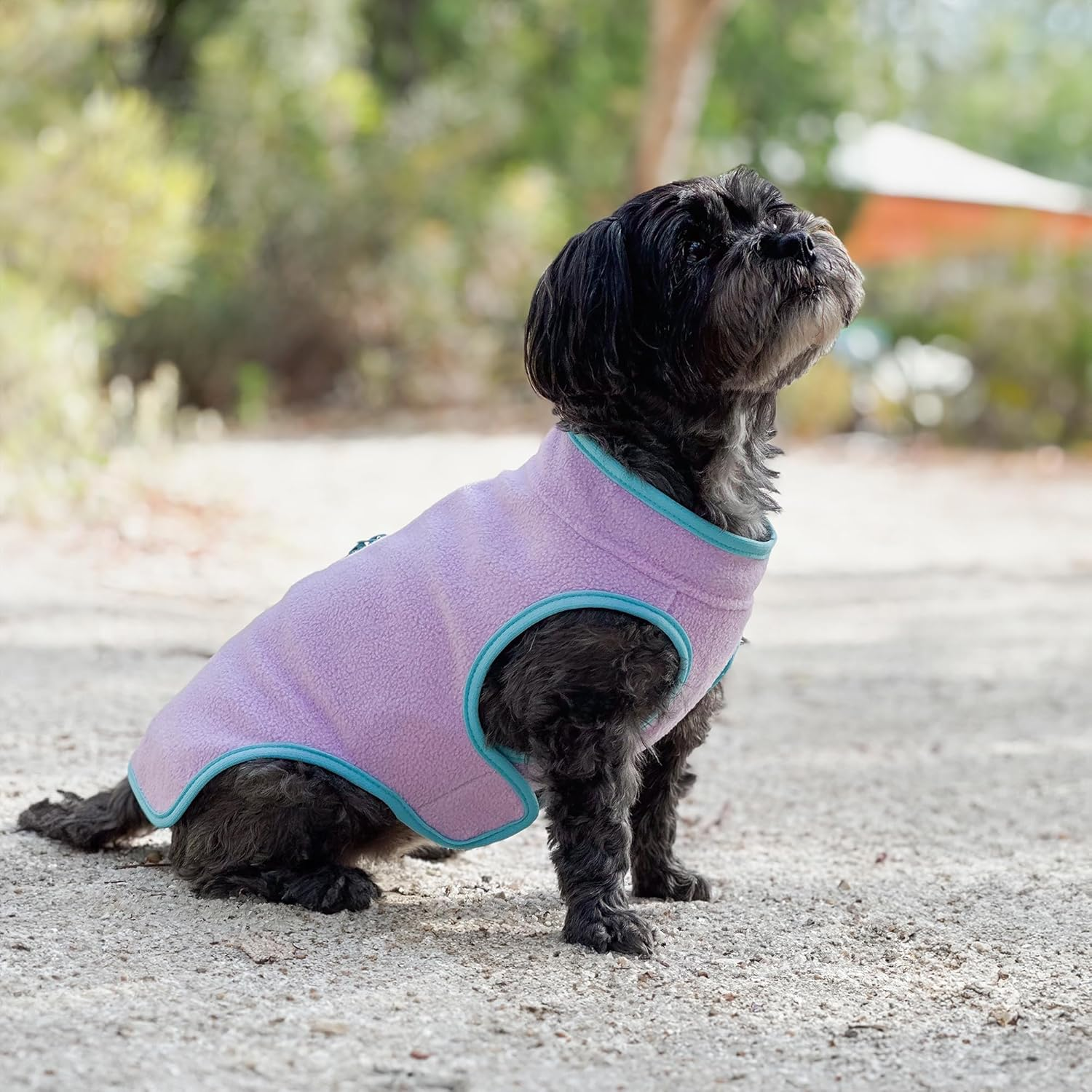 Huskimo Dog Coat Chill Mauve, Purple 33Cm &ndash; Soft Microfleece Dog Jacket with Subzero Temperature Control Fabric, Dual Zip & Velcro Adjustments, Machine Washable image number 3