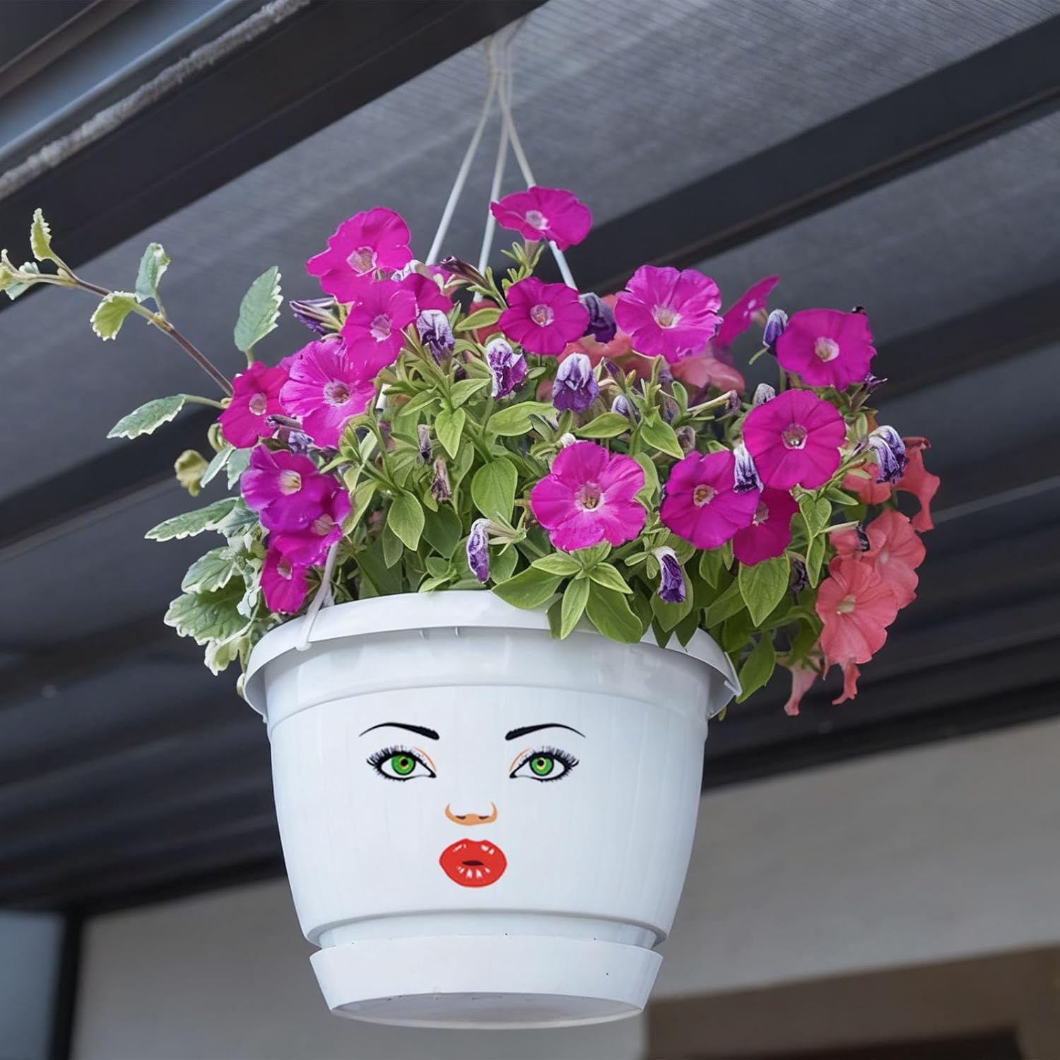 HACRAHO Face Stickers for Crafts, Lips, Mouth, Eyes, Eyebrows, Nose, Stickers, for Holiday, Party, Crafts, Flower Pots Decoration (Colorful)