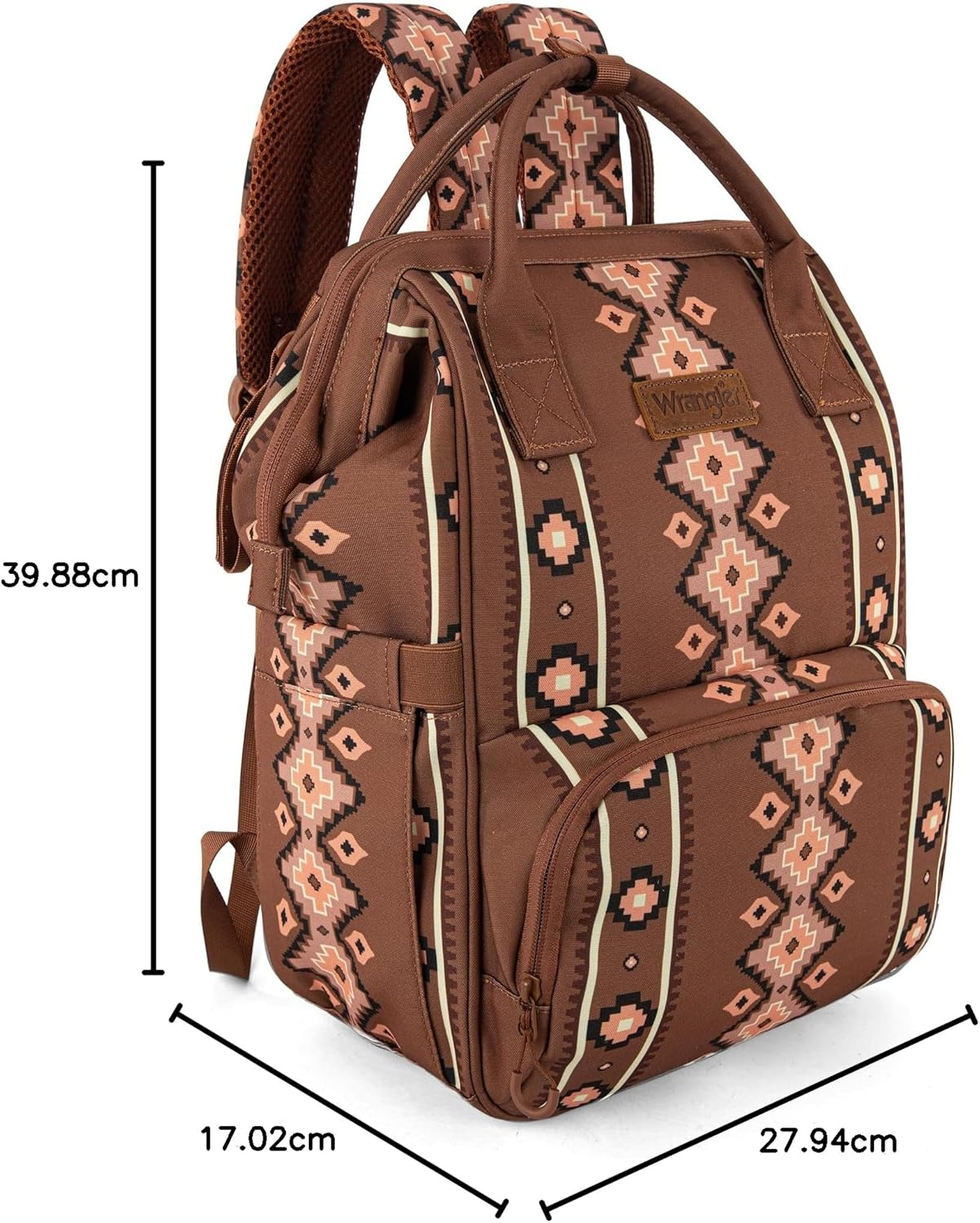 Montana West Wrangler Baby Bag Multifunction Nappy Backpack Purse Baby Travel Essentials - Camel image number 4