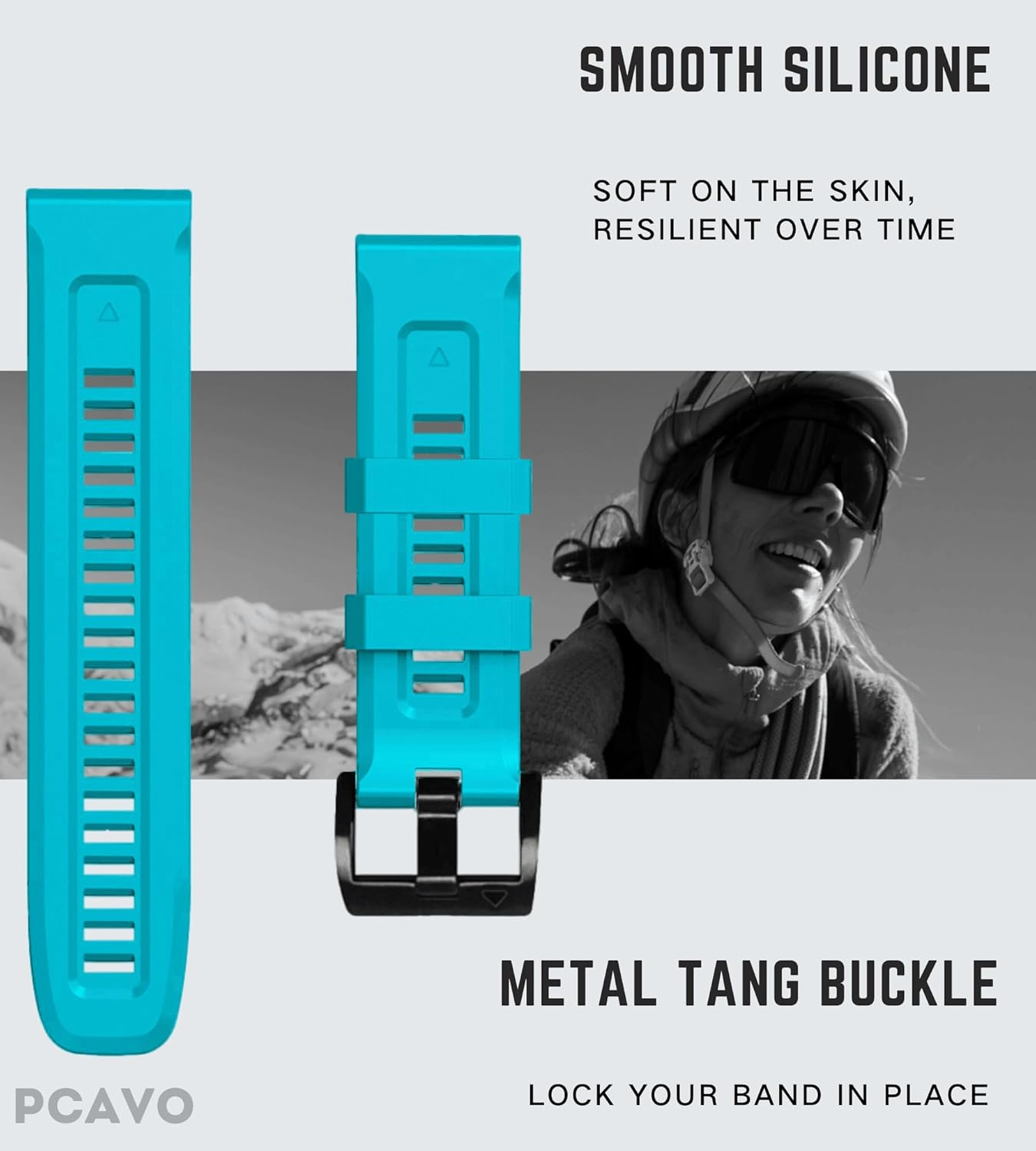 Quickfit 22Mm Watch Band for Garmin Fenix 5/6/7 Forerunner 935 745 965 955, Soft Silicone Replacement Sport Strap for Garmin Descent G1 Quatix 5/6/7 47Mm image number 5