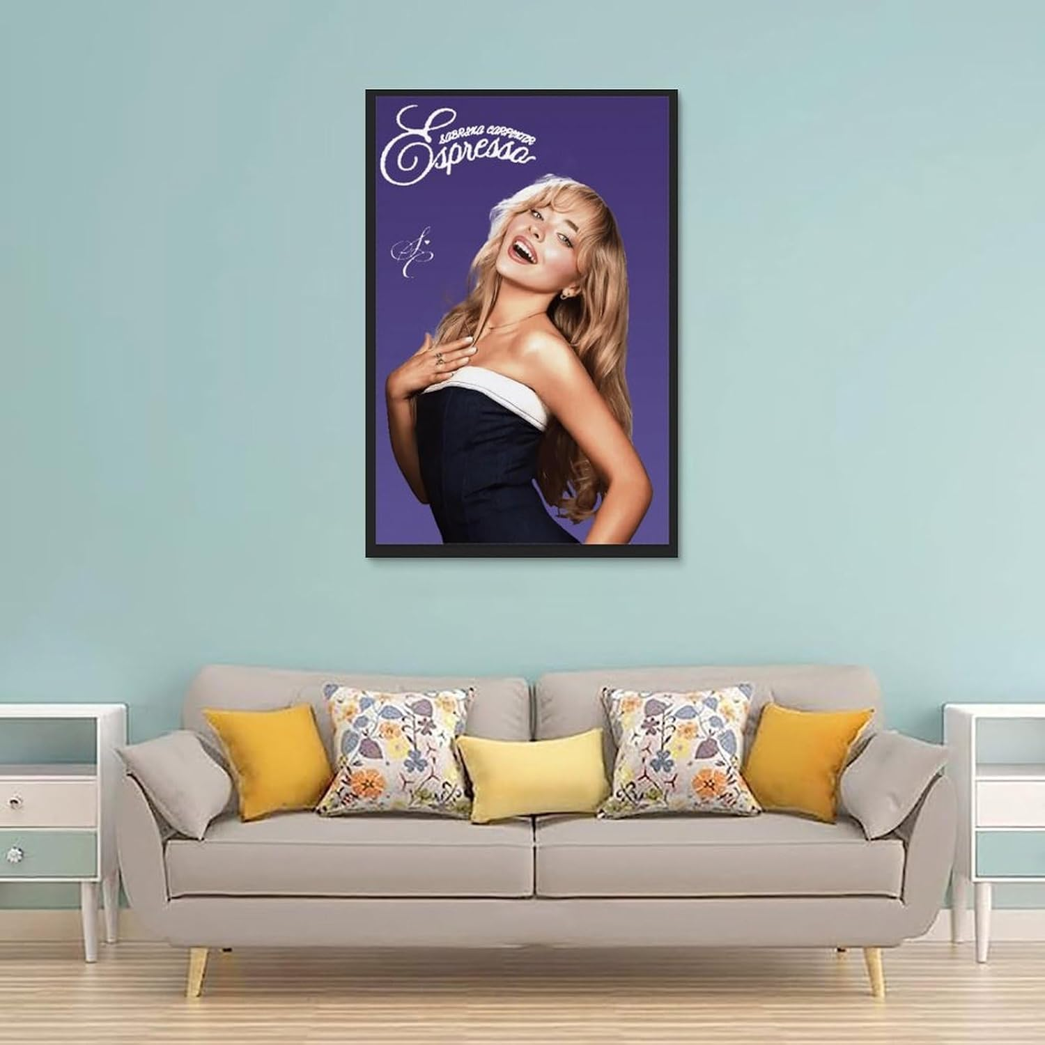Sabrina Carpenter Poster Canvas Painting Wall Art Picture Home Decor Print for Bedroom Living Room Dorm Study Bar Office 16X24Inch(40X60Cm) Unframe-Style image number 5
