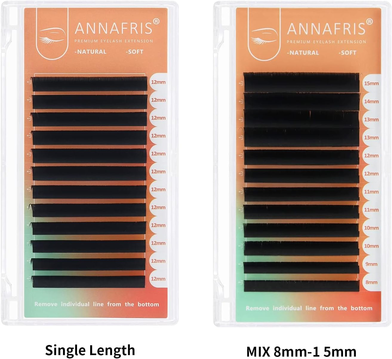 Easy Fan Eyelash Extension Automatic 1S Flowering 0.07 C Curl 14Mm Individual False Lashes Natural Soft Matte Black Volume Lash Extensions Supplies (0.07 C, 14Mm) image number 5